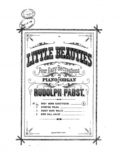 Pabst - Little Beauties - Piano Score