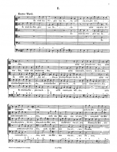 Schütz - Geistliche Chor-Music, Op. 11 - Scores and Parts - Score