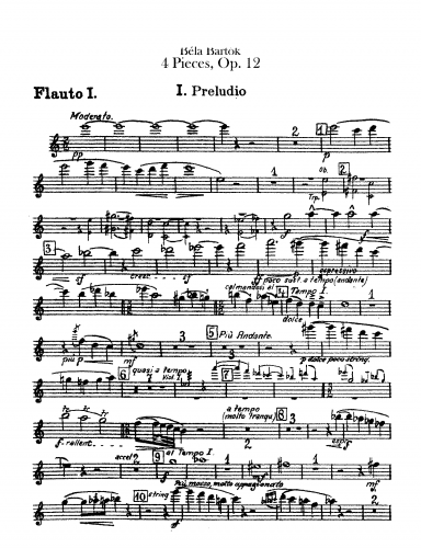 Bartók - 4 Pieces, Op. 12