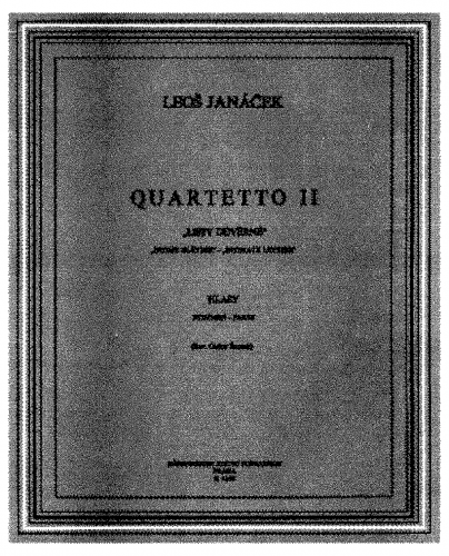 Janá?ek - String Quartet No. 2 Listy d?v?rné (Intimate Letters) - Scores and Parts