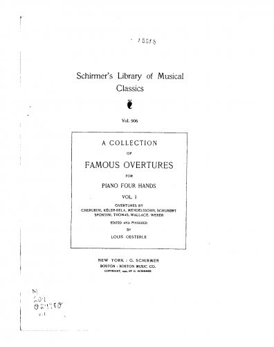 Oesterle - A Collection of Famous Overtures