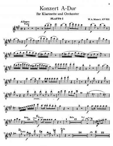 Mozart - Clarinet Concerto, K. 622