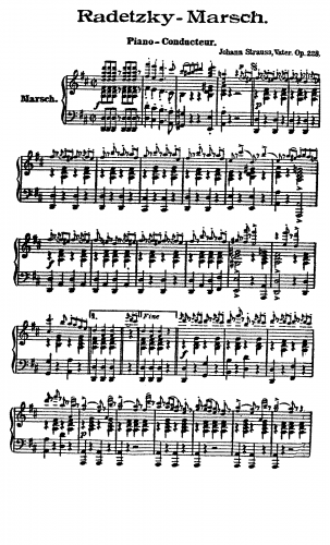 Strauss Sr. - Radetzky March, Op. 228 - For Orchestra  (Atzler)