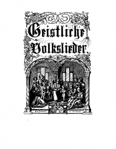 Various - Geistliche Volkslieder - Score