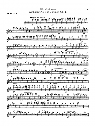 Mendelssohn - Symphony No. 1 in C minor