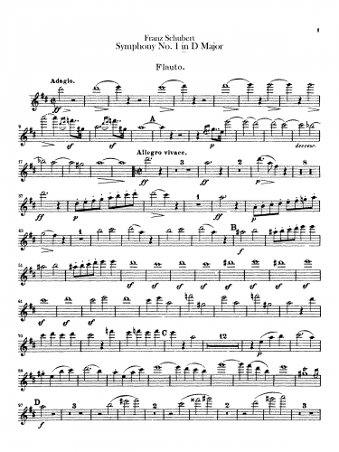 Schubert - Symphony No. 1, D. 82