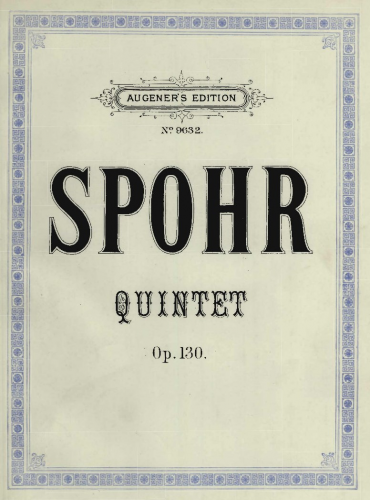 Spohr - Piano Quintet No. 2, Op. 130