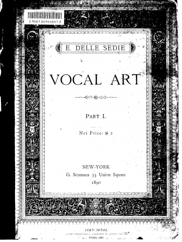 Delle Sedie - Vocal Art - Score