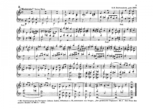 Bodenschatz - Moderato in C-Dur - Score