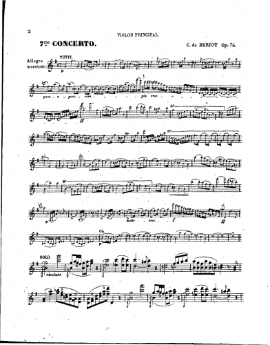 Bériot - Violin Concerto No. 7