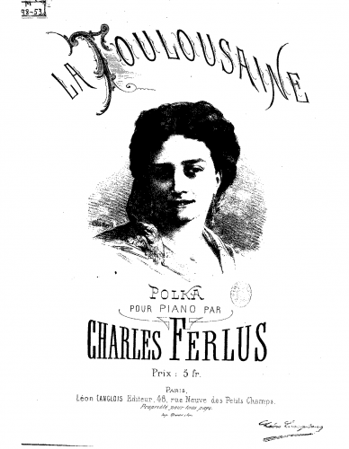 Ferlus - La toulousaine - Piano Score - Score