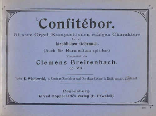Breitenbach - Confitébor - Score