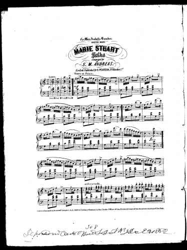 Andreas - Marie Stuart Polka - Score