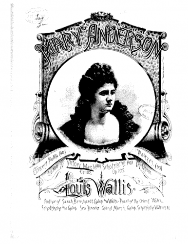 Wallis - Mary Anderson Victory March - Piano Score - Score