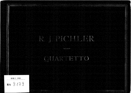 Pichler - String Quartet in A major - Score