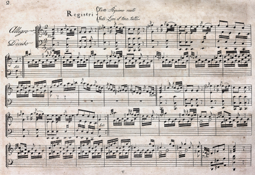 Morandi - Gran raccolta di sonate per organi di una difficolta progressiva No. 6 - Score