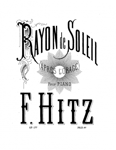 Hitz - Rayon de soleil - Score
