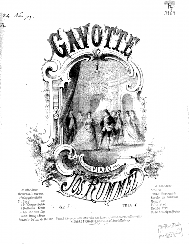 Rummel - Gavotte - Score