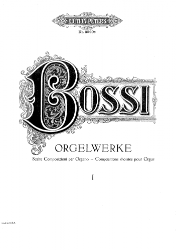 Bossi - Orgelwerke