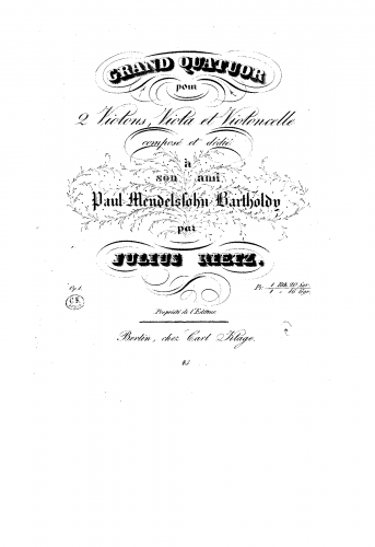 Rietz - String Quartet