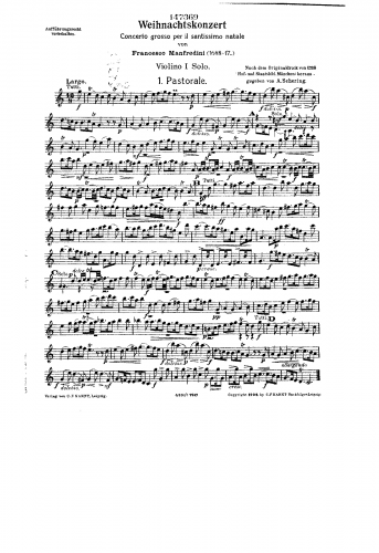 Manfredini - 12 Concertos