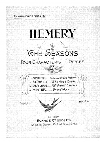 Hemery - The Seasons - Score