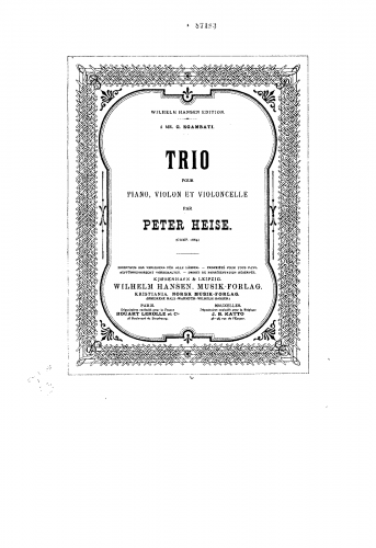 Heise - Piano Trio