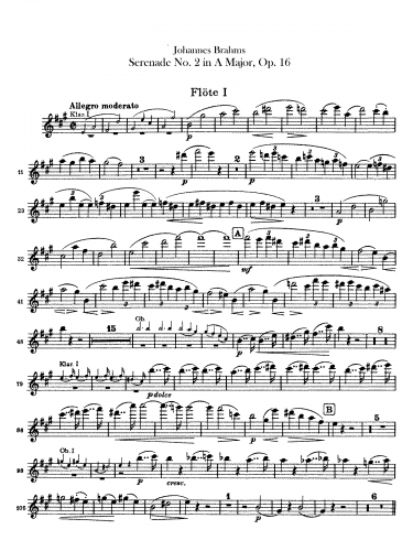 Brahms - Serenade No. 2 in A major