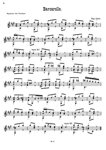 Coste - 14 Pièces pour la Guitare, Op. 51