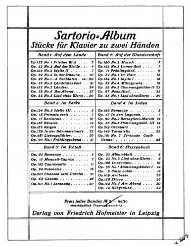 Sartorio - Sartorio-Album - Band 6