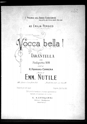 Nutile - Vocca bella! - Score