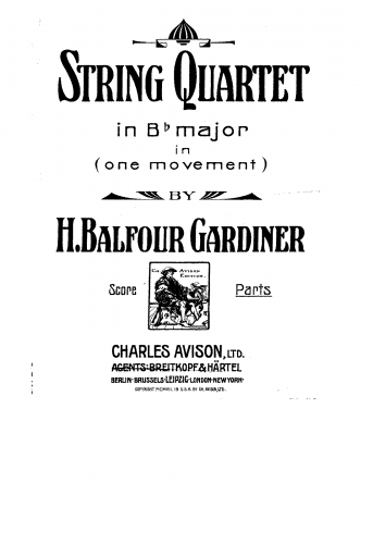 Gardiner - String Quartet in One Movement