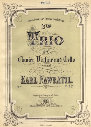 Navrátil - Piano Trio No. 2, Op. 11
