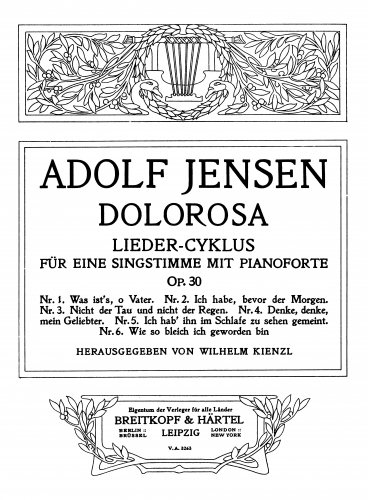 Jensen - Dolorosa - Vocal Score - Score