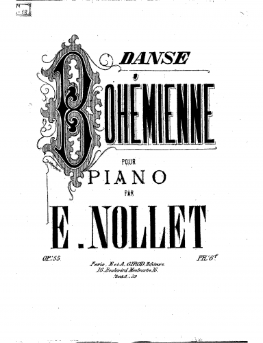Nollet - Danse bohémienne - Score