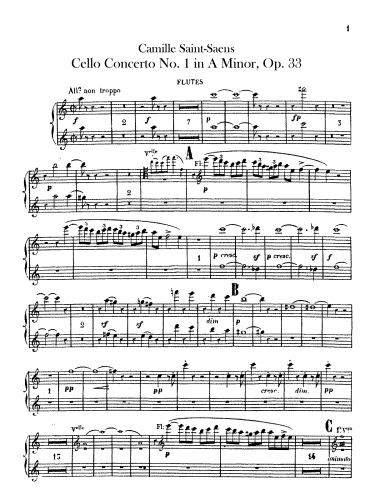 Saint-Saëns - Cello Concerto No. 1, Op. 33