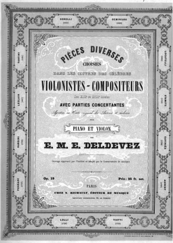 Cherubini - Solfèges du Conservatoire - Selections (Nos.34, 42) For Viola and Piano (Deldevez) - Piano score