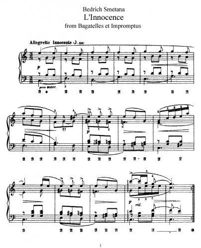 Smetana - Bagatelles et impromptus - 7. L'amour
