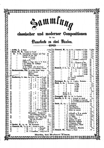 B?darzewska-Baranowska - Prière exaucée (Das erhörte Gebet) - Score