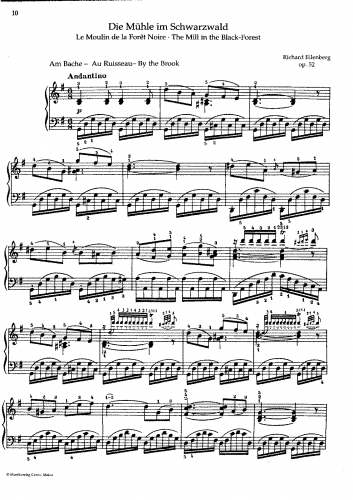 Eilenberg - Die Mühle im Schwarzwald, Op. 52 - Score