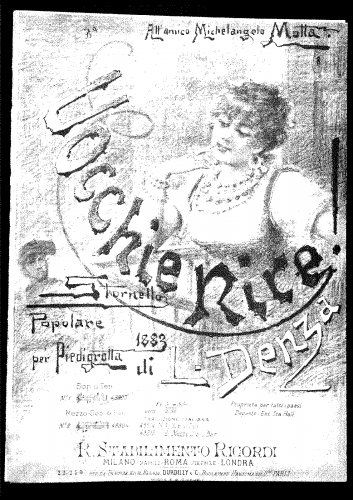 Denza - Uocchie nire! - Score