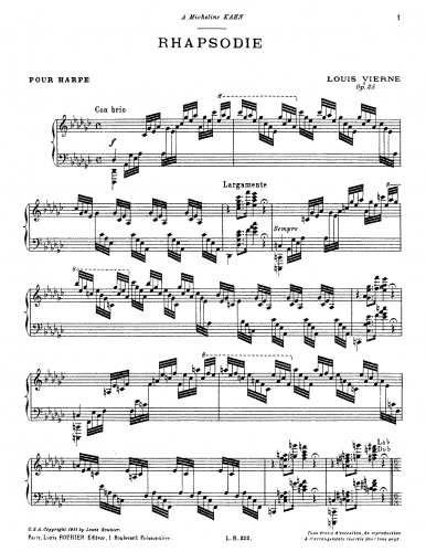 Vierne - Rhapsodie - Score