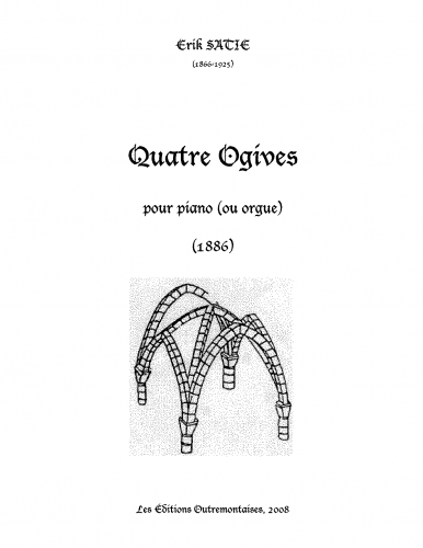 Satie - 4 Ogives - Piano Score - Score