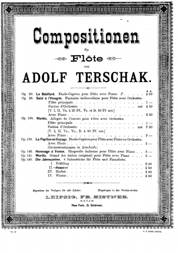 Terschak - Die Jahreszeiten, Op. 143