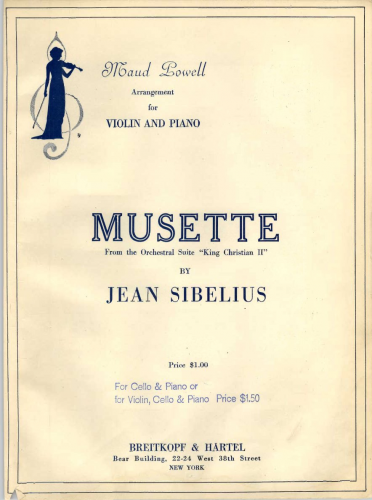 Sibelius - Suite from ''King Christian II'' - Elegie et Musette (No. 2) For Violin and Piano (Powell)