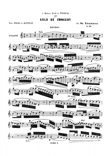 Verroust - 7ème Solo de Concert - Score