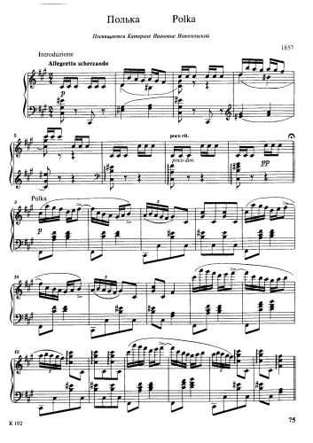 Balakirev - Polka - Score