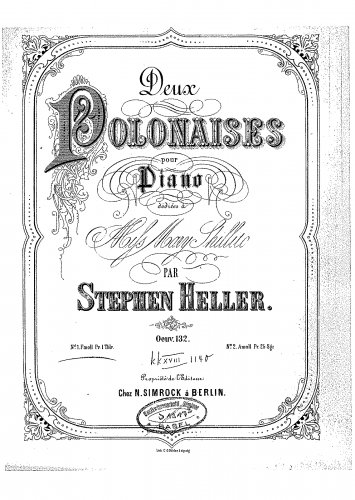 Heller - 2 Polonaises, Op. 132 - Complete