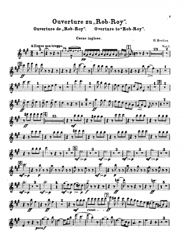 Berlioz - Intrata di Rob-Roy MacGregor - English Horn
