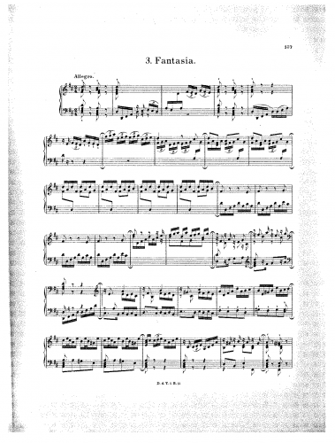 Pachelbel - Fantasia D-Dur - Score